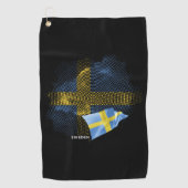 Serviette De Golf Drapeau de la Suède (Devant)