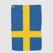 Serviette De Golf Drapeau de la Suède (Devant)