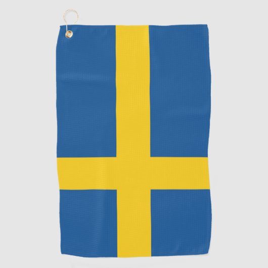 Serviette De Golf Drapeau de la Suède (Devant)