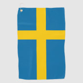 Serviette De Golf Drapeau de la Suède (Devant)
