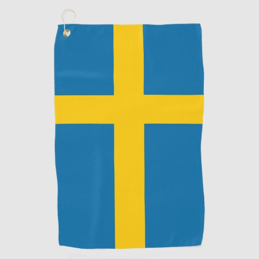 Serviette De Golf Drapeau de la Suède (Devant)