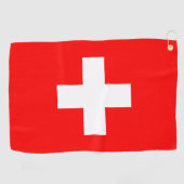 Serviette De Golf Drapeau de la Suisse (Horizontal)