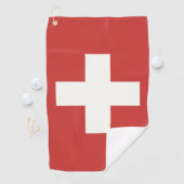 Serviette De Golf Drapeau de la Suisse (En situation)