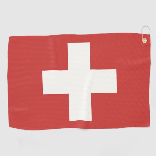 Serviette De Golf Drapeau de la Suisse (Horizontal)