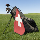 Serviette De Golf Drapeau de la Suisse (Vert)