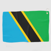 Serviette De Golf Drapeau de la Tanzanie (Horizontal)