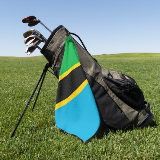 Serviette De Golf Drapeau de la Tanzanie (Vert)