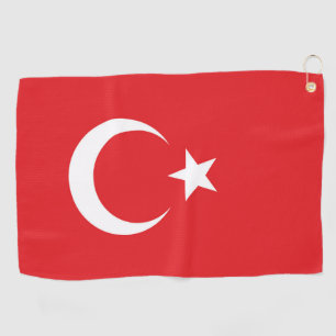 Serviette De Golf Drapeau de la Turquie