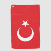 Serviette De Golf Drapeau de la Turquie (Devant)