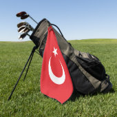 Serviette De Golf Drapeau de la Turquie (Vert)