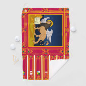 Serviette De Golf Drapeau de la Vénétie (Italie) (En situation)