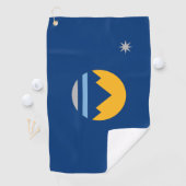 Serviette De Golf Drapeau de la ville de Reno (Nevada) (En situation)