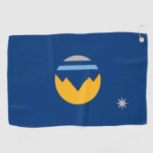 Serviette De Golf Drapeau de la ville de Reno (Nevada) (Horizontal)