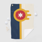 Serviette De Golf Drapeau de la ville de Tulsa, Oklahoma (En situation)