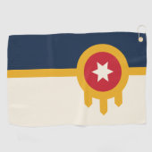 Serviette De Golf Drapeau de la ville de Tulsa, Oklahoma (Horizontal)