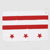 Serviette De Golf Drapeau de la ville de Washington (Horizontal)