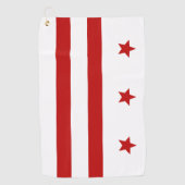 Serviette De Golf Drapeau de la ville de Washington (Devant)