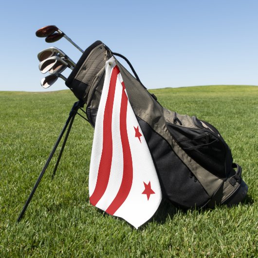 Serviette De Golf Drapeau de la ville de Washington (Vert)