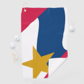 Serviette De Golf Drapeau de Lafayette, Indiana (En situation)