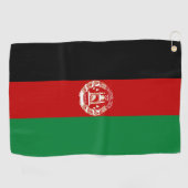 Serviette De Golf Drapeau de l'Afghanistan (Horizontal)