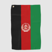 Serviette De Golf Drapeau de l'Afghanistan (Devant)