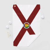 Serviette De Golf Drapeau de l'Alabama (En situation)