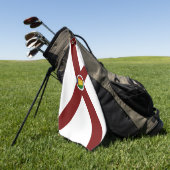 Serviette De Golf Drapeau de l'Alabama (Vert)