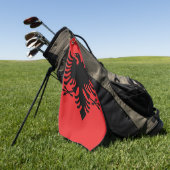 Serviette De Golf Drapeau de l'Albanie (Vert)