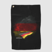 Serviette De Golf Drapeau de l'Allemagne (Devant)