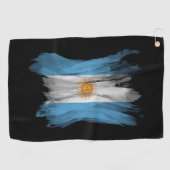 Serviette De Golf Drapeau de l'Argentine bracelet, drapeau national (Horizontal)