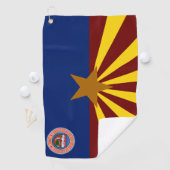 Serviette De Golf Drapeau de l'Arizona (En situation)