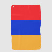 Serviette De Golf Drapeau de l'Arménie (Devant)