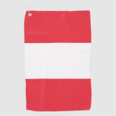 Serviette De Golf Drapeau de l'Autriche (Devant)