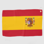 Serviette De Golf Drapeau de l'Espagne (Horizontal)