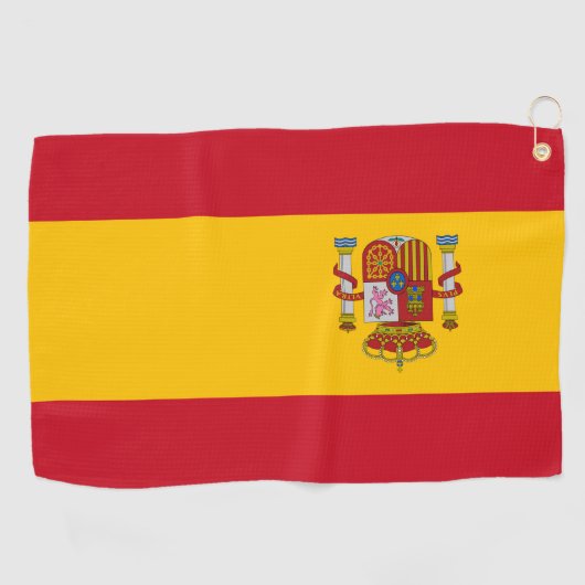 Serviette De Golf Drapeau de l'Espagne (Horizontal)