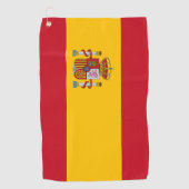 Serviette De Golf Drapeau de l'Espagne (Devant)