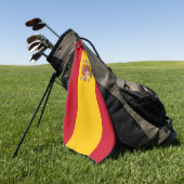 Serviette De Golf Drapeau de l'Espagne (Vert)