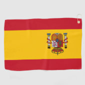 Serviette De Golf Drapeau de l'Espagne (Horizontal)