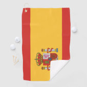 Serviette De Golf Drapeau de l'Espagne (En situation)