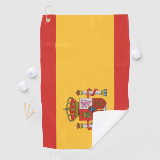 Serviette De Golf Drapeau de l'Espagne (En situation)