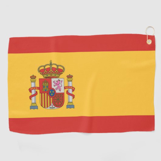 Serviette De Golf Drapeau de l'Espagne (Horizontal)