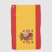 Serviette De Golf Drapeau de l'Espagne (Devant)