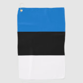 Serviette De Golf Drapeau de l'Estonie (Devant)