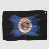 Serviette De Golf Drapeau de l'état du Minnesota brac, Drapeau du Mi (Horizontal)
