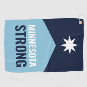 Serviette De Golf Drapeau de l'État rebelle du Minnesota (Horizontal)