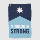 Serviette De Golf Drapeau de l'État rebelle du Minnesota (Devant)