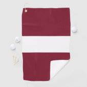 Serviette De Golf Drapeau de Lettonie (En situation)