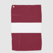 Serviette De Golf Drapeau de Lettonie (Devant)