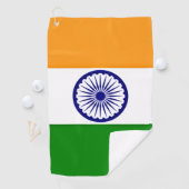 Serviette De Golf Drapeau de l'Inde (En situation)
