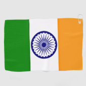 Serviette De Golf Drapeau de l'Inde (Horizontal)